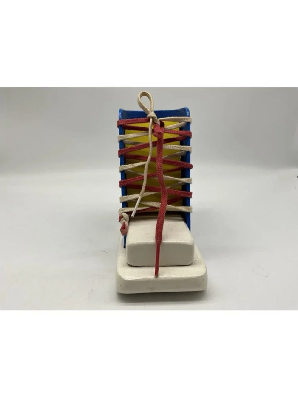 PLAYSKOOL Vintage Red Box Lacing Boot Learning While Playing in Original Box